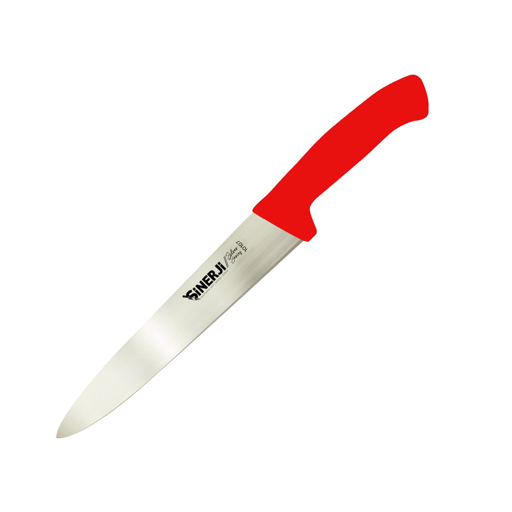 SİNERJİ SILVER 18 CM DİLİMLEME BIÇAĞI KIRMIZI