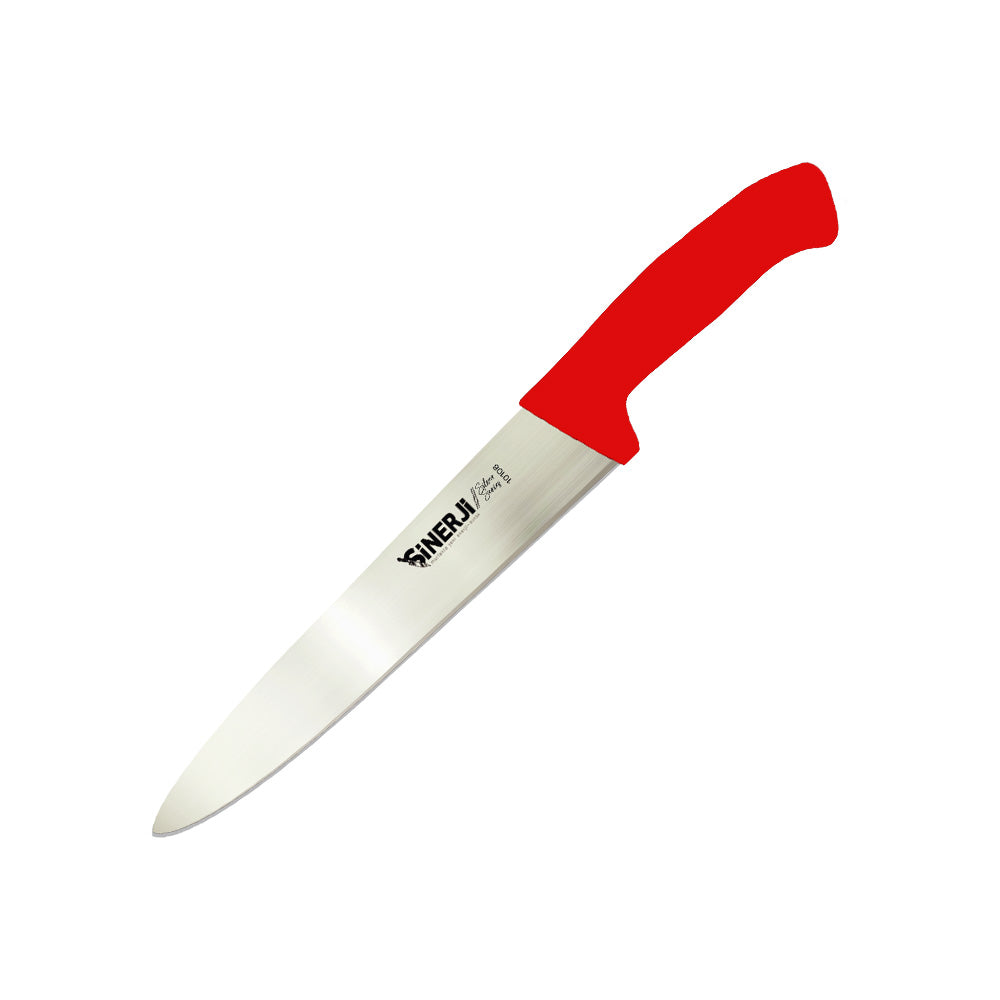 SİNERJİ SILVER 20 CM DİLİMLEME BIÇAĞI KIRMIZI