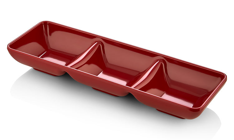 ATL 3'LÜ SOSLUK KIRMIZI 24*8CM-H:4CM