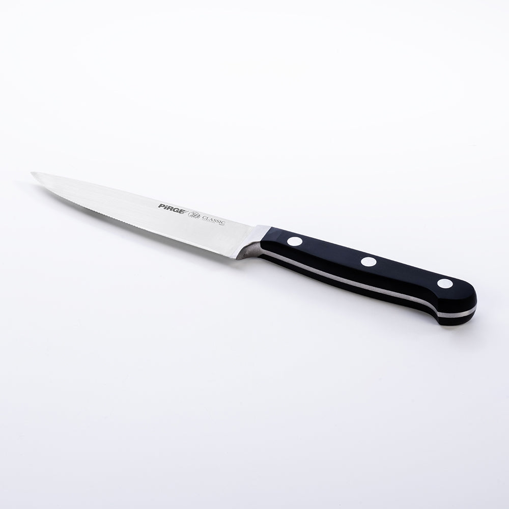 PRG CLASSIC GENİŞ STEAK BIÇAĞI 13 CM SİYAH