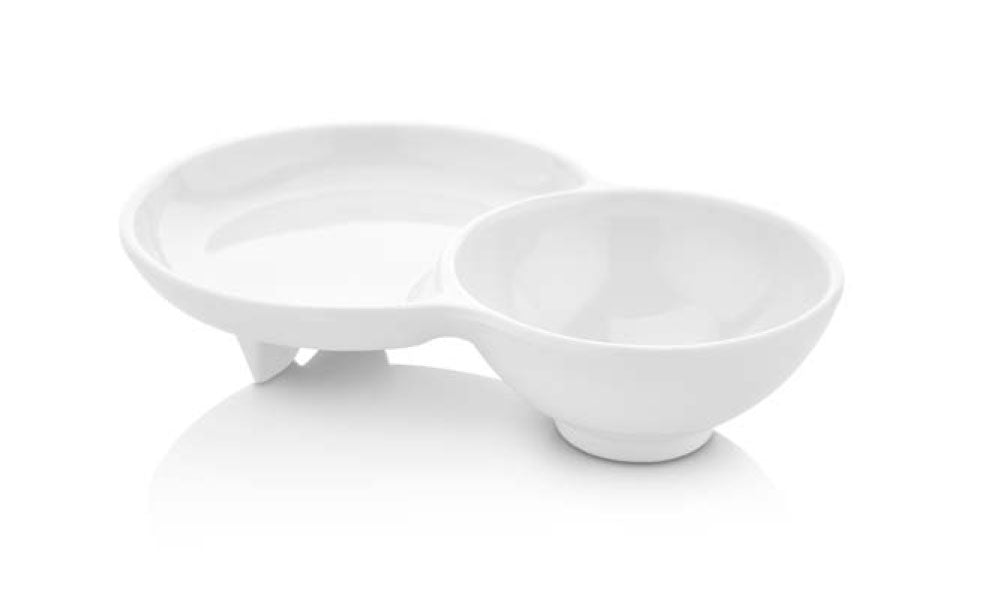 FORMEL VENÜS İKİLİ SOSLUK 19*13CM-H:4CM BEYAZ