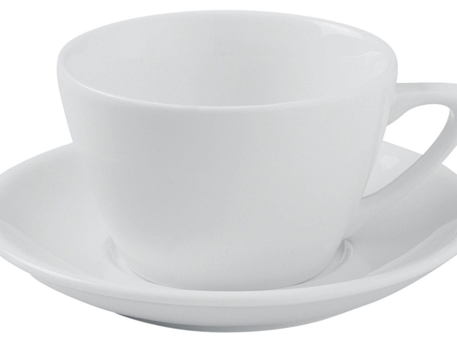 PORLAND BELLA WHITE SAUCER TEA CUP 225CC