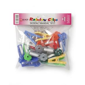 Plastik Mandal Desenli (18 adet)