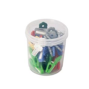 Plastik Mandal Desenli (24 adet)