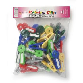 Plastik Mandal Desenli (36 adet)