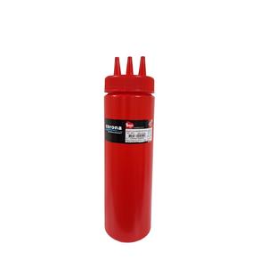 Ketçap & Mayonez Şişe 3 Delikli B.700 ml Kırmızı