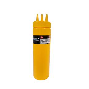 Ketçap & Mayonez Şişe 3 Delikli B.700 ml Sarı