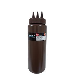 Ketçap & Mayonez Şişe 3 Delikli B.950 ml Kahverengi
