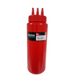 Ketçap & Mayonez Şişe 3 Delikli B.950 ml Kırmızı