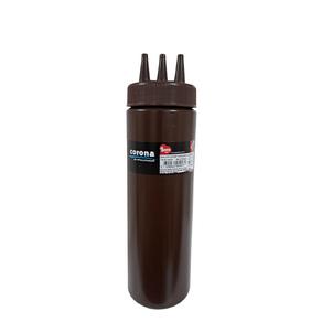 Ketçap & Mayonez Şişe 3 Delikli B.700 ml Kahve