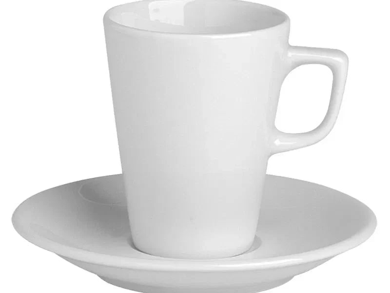PORLAND SOLEY WHITE COFFEE CUP AND SAUCER 14CM