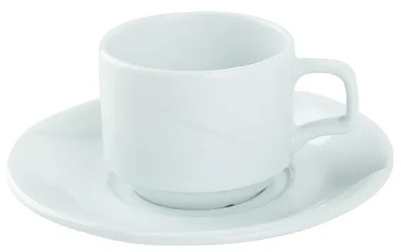 PORLAND TROY BEYAZ KAHVE FİNCAN TABAĞI 12CM