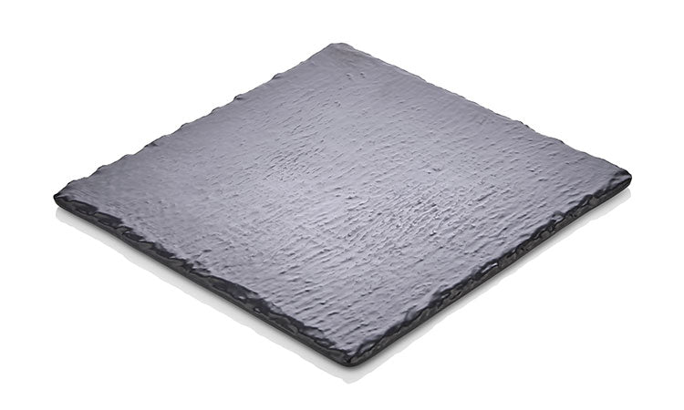 ATL AYAKLI KAYA YÜZEY SUNUM SİYAH 25X25 CM