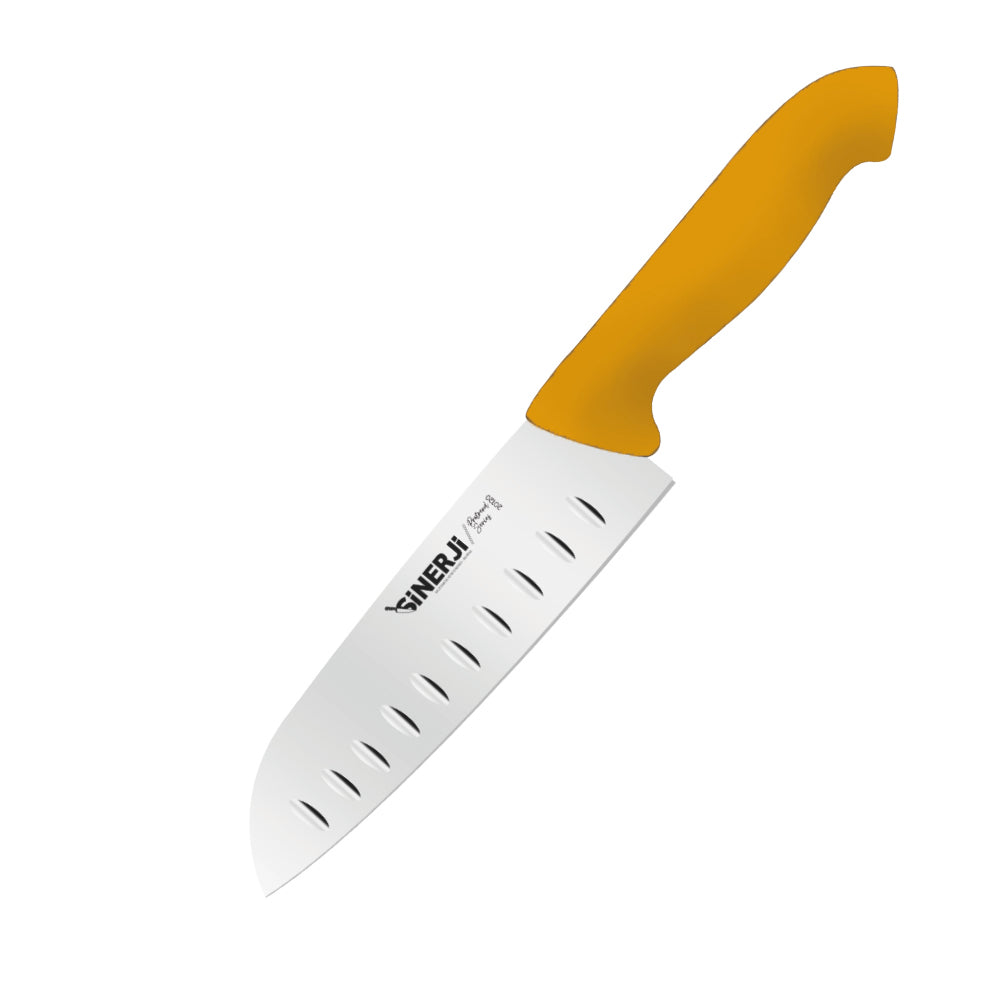 SİNERJİ PROTREND SANTOKU OLUKLU ŞEF BIÇAĞI SARI