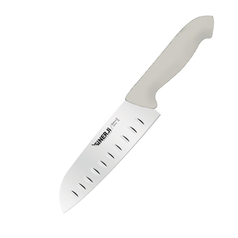 SİNERJİ PROTREND SANTOKU OLUKLU ŞEF BIÇAĞI BEYAZ