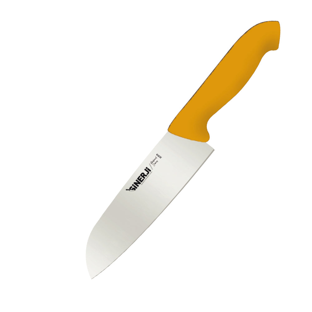 SİNERJİ PROTREND SANTOKU ŞEF BIÇAĞI SARI 18 CM