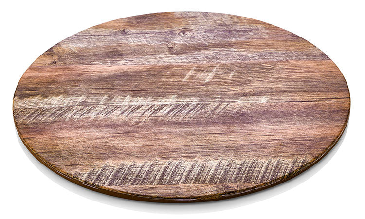 ATL DESENLİ YUVARLAK PANO 33 CM Ø AHŞAP