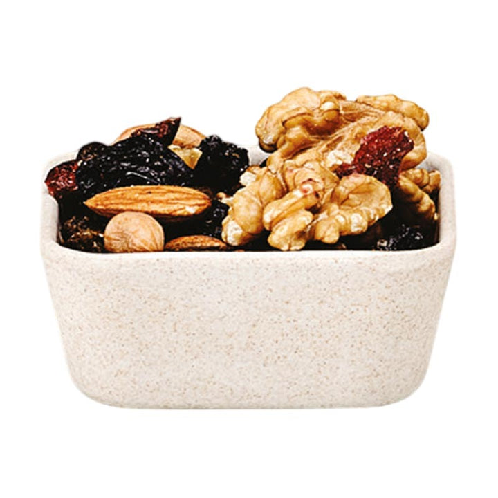 RENKLİ KÖŞELİ BAMBU ÇEREZLİK-(BEYAZ-ORANJ-YEŞİL)