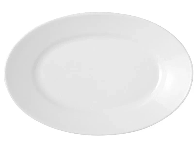 PORLAND BELLA WHITE BOAT-SHAPED PLATE 33CM