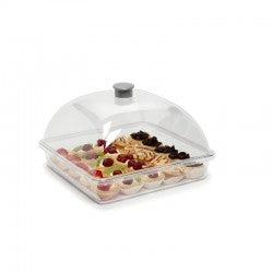 Kare Pasta Kek Kabı Takım Tepsi+Kapak Küçük