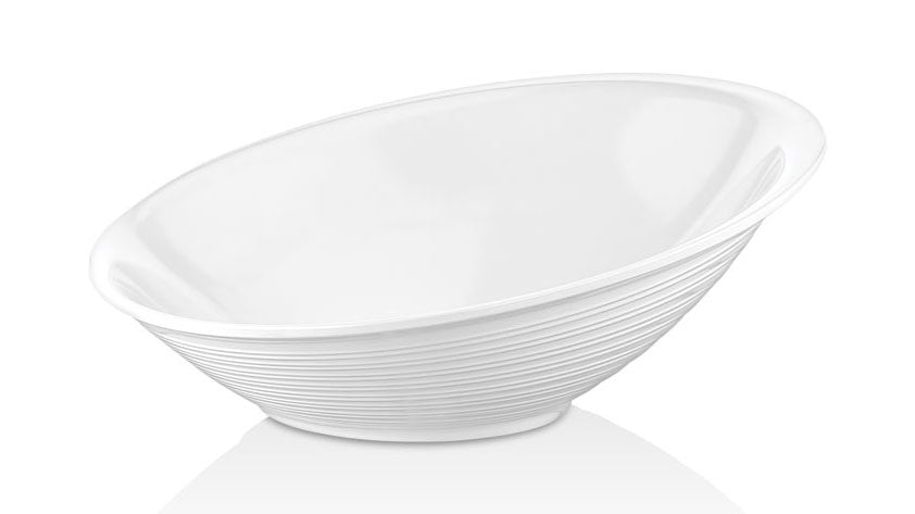 FORMEL ELİPS KASE 38X31 CM BEYAZ