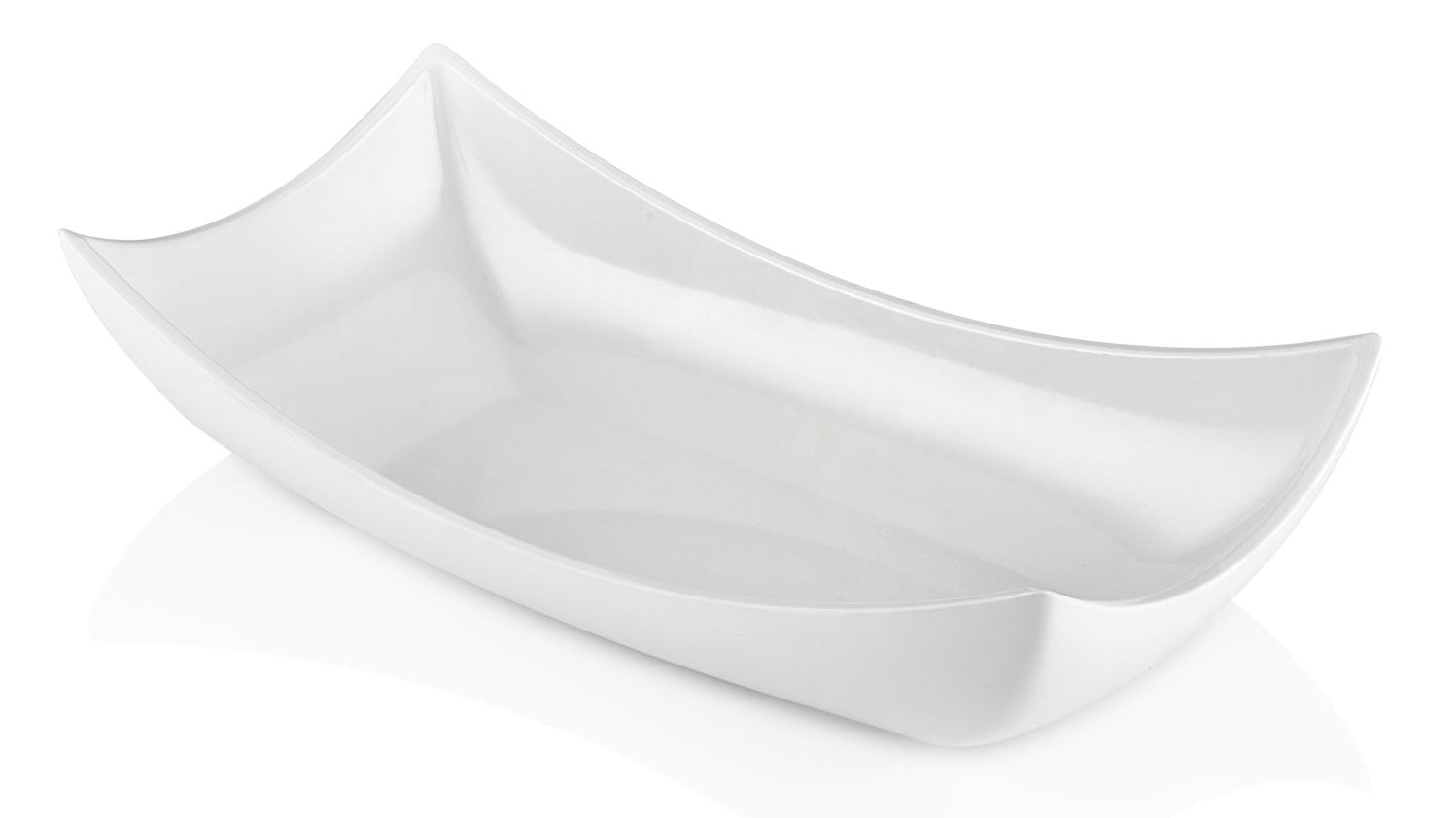 FORMEL TEŞHİR KAYIK TABAK 38X19 CM H:10CM BEYAZ