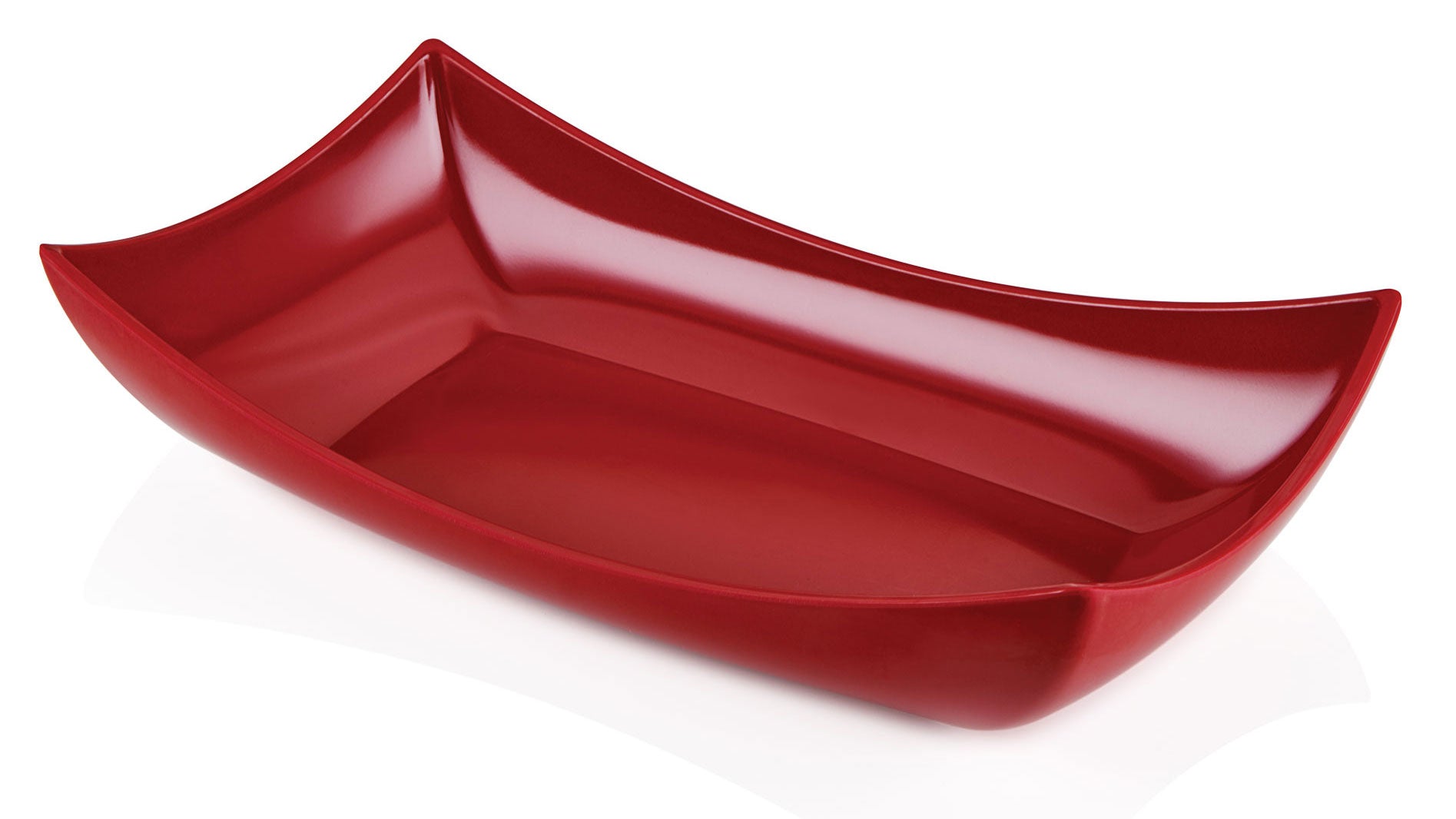 FORMEL TEŞHİR KAYIK TABAK 15X28 CM H:7CM KIRMIZI
