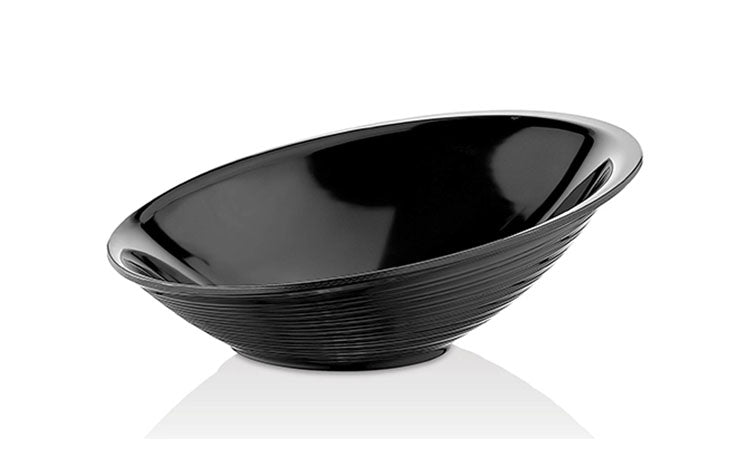 ATL ELİPS KASE SİYAH 38*31 CM-H.13 CM