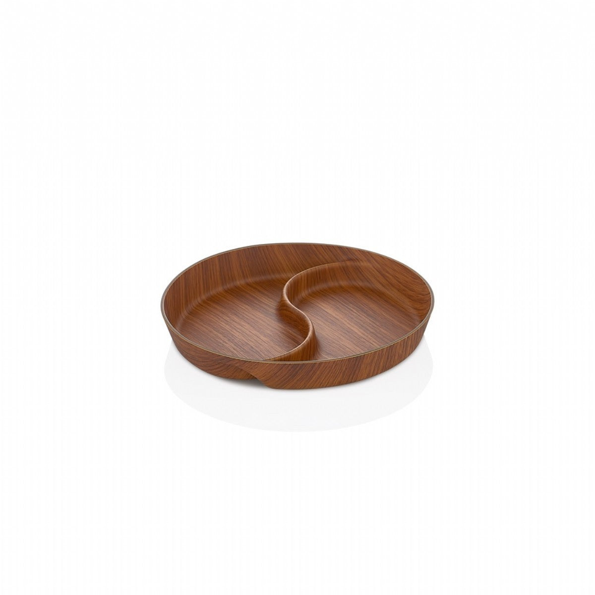 EVELİN YIN YANG 2 COMPARTMENT SNACK DISH 21X21X3 C