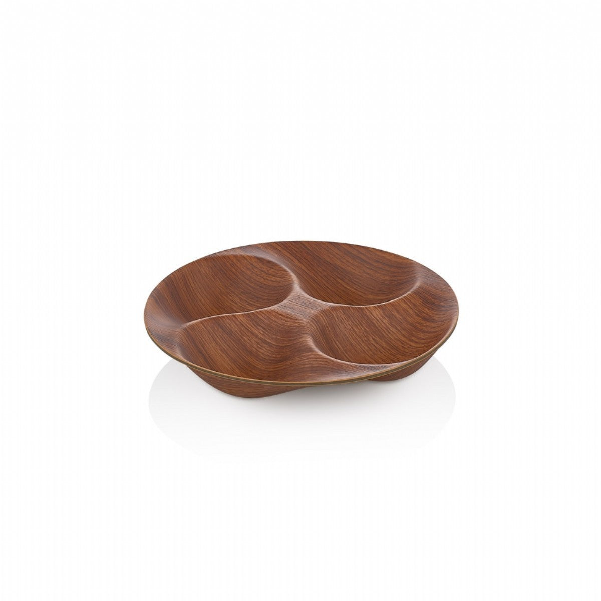 EVELİN YIN YANG 4 COMPARTMENT SNACK DISH 23X23X3,7