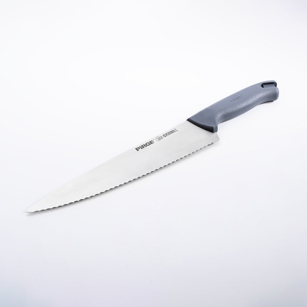 PRG GASTRO ŞEF BIÇAĞI DİŞLİ 25 CM GRİ