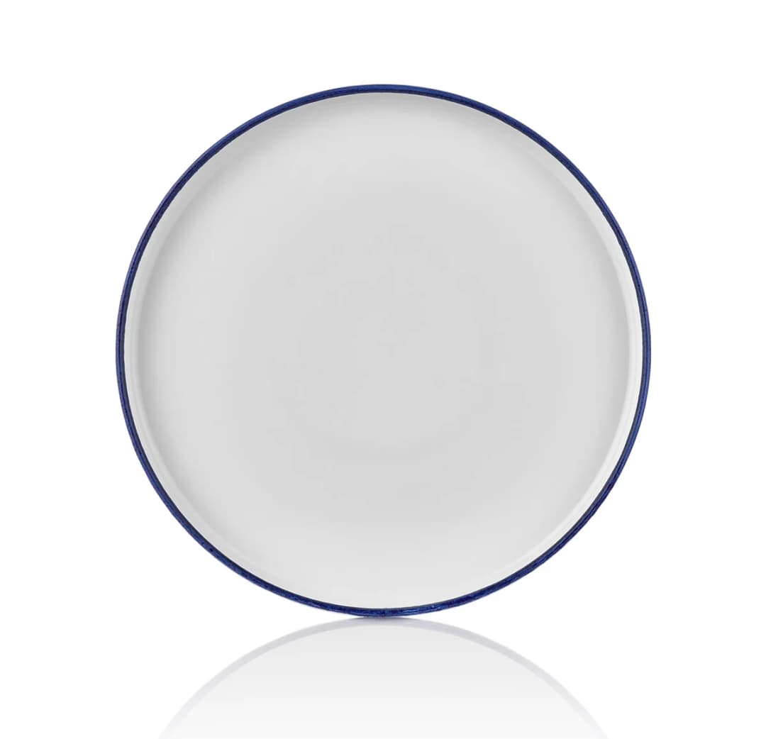 Helix Navy Blue Düz Tabak Rölyefsiz 16 cm