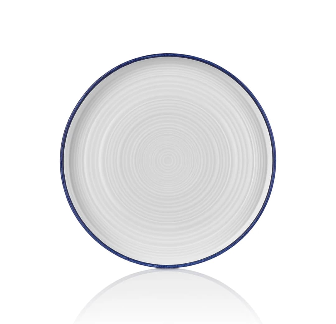 Helix Navy Blue Düz Tabak 19 cm