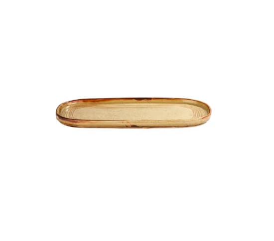 Helix Dune Rölyefli 30 cm Oval Tabak 30*16 cm