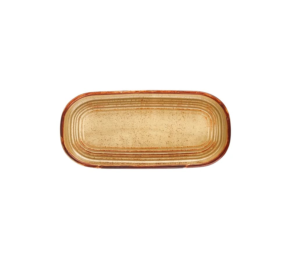 Helix Dune Rölyefli 20,5 Oval Tabak 20*9,5 cm