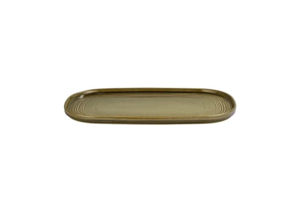 Helix Bamboo Rölyefli 30 cm Oval Tabak 30*16 cm