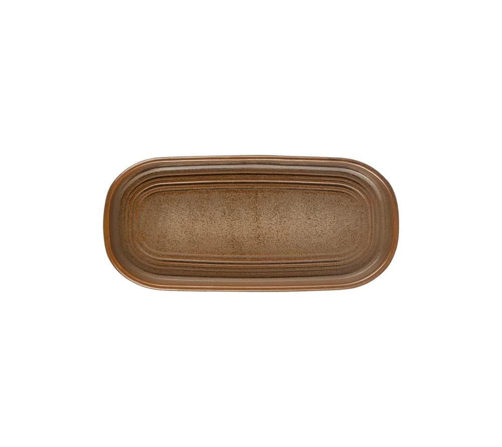 Helix Kaldi Rölyefli 20,5 Oval Tabak 20*9,5 cm