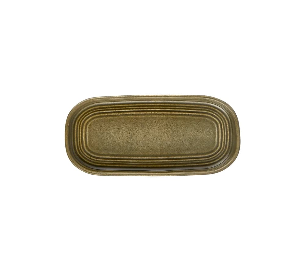 Helix Bamboo Rölyefli 20,5 Oval Tabak 20*9,5 cm