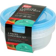 Yuvarlak Saklama Kabı 175*63 1000 ML 3'lü Set