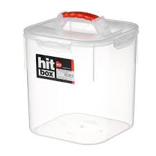 Köşeli Erzak Kavanozu No:1 Kilitli Kapak