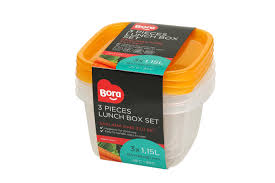 Saklama Kabı Kare Derin 3'lü Set 1,15lt