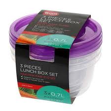 Yuvarlak Saklama Kabı 3'lü Set 140*65 700 ml