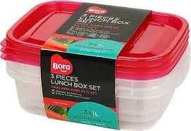 Saklama Kabı Oval Sığ 3'lü Set 1lt