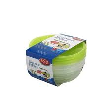 Yuvarlak Saklama Kabı 140*45 500 ML 3'lü Set