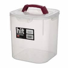 Köşeli Erzak Kavanozu No:2 Kilitli Kapak