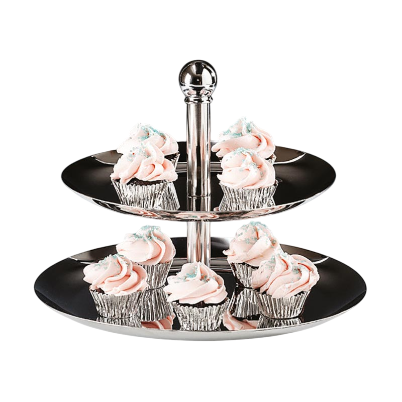 2 KATLI ÇELİK PASTA STANDI