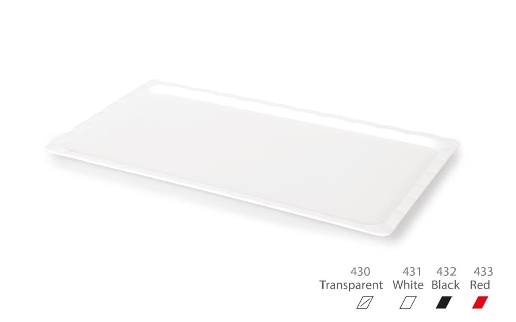 KAPP KIRILMAZ TEPSI SEFFAF 10x30 CM