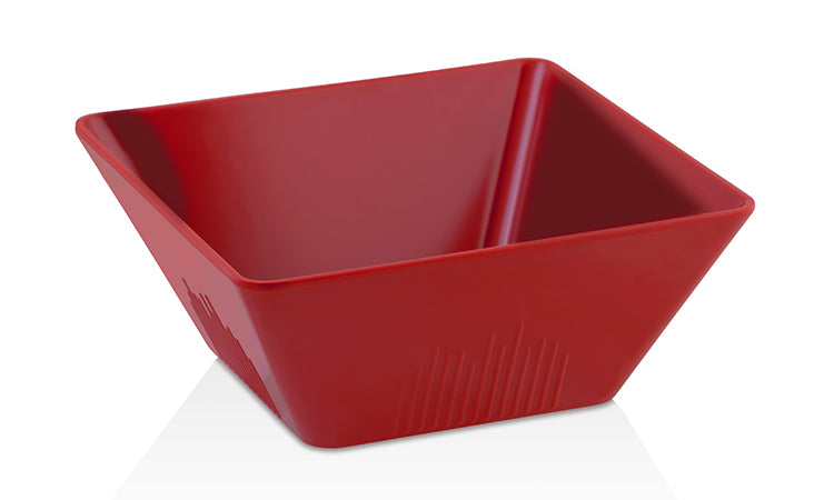 ATL KARE A.BÜFE KASE KIRMIZI 19*19 CM-H.8 CM