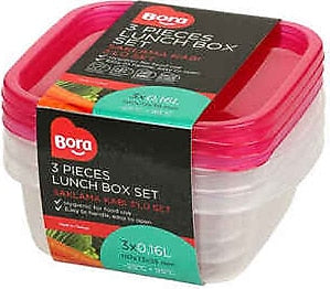 Saklama Kabı Kare Sığ 3'lü Set 110*110*45 350 ml