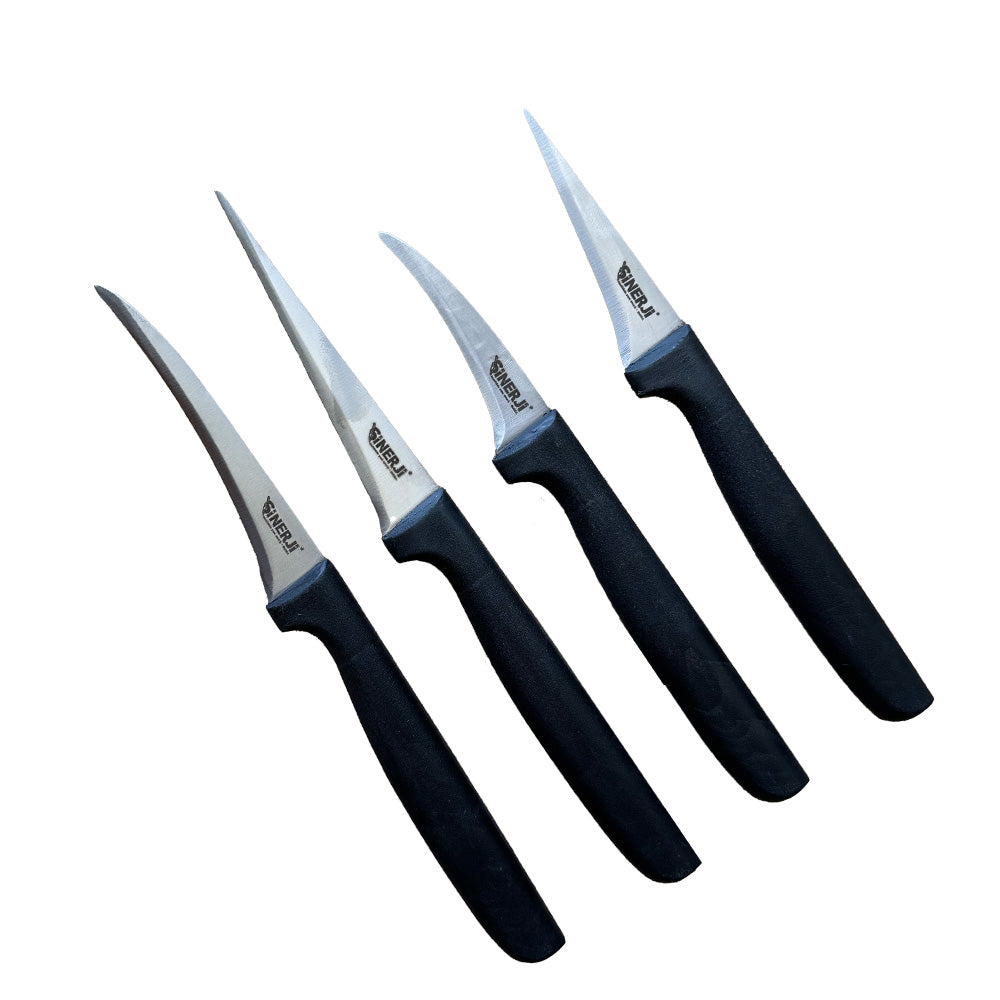 SNR PLASTİK SAPLI 4-LÜ DEKOR BIÇAK SETİ